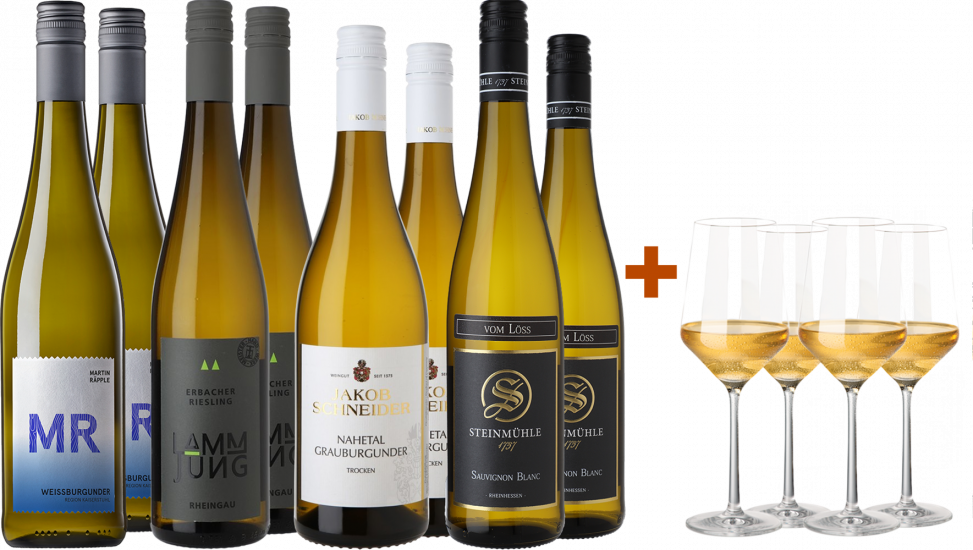 Premiumweine mit gratis Gläsern