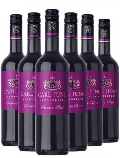 Cuvée Rot Alkoholfrei (6 Flaschen) - Carl Jung