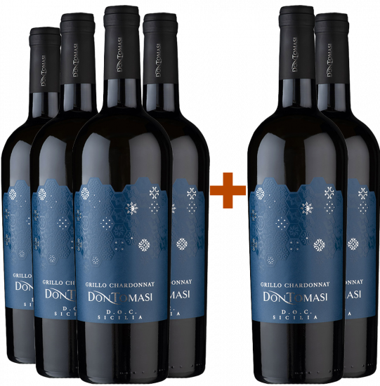 4+2 Paket Grillo Chardonnay Sicilia DOC - Don Tomasi