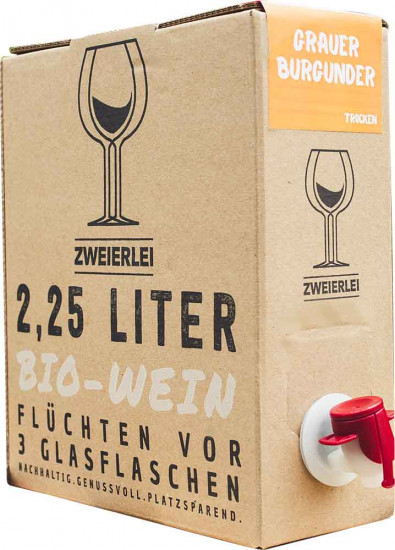 2023 Grauburgunder Bag-in-Box (BiB) trocken Bio 2,25 L - Zweierlei Wein
