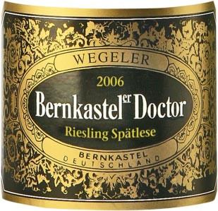 2006 Bernkasteler Doctor Riesling Spätlese Fruchtig - Weingut Wegeler