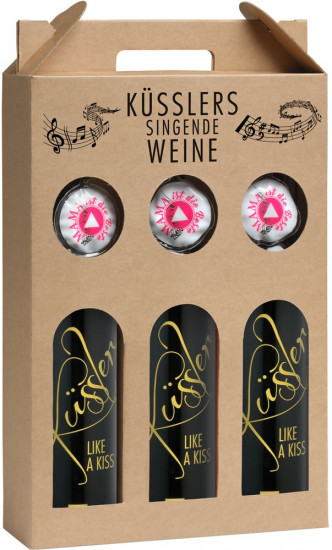 2020 Singender Wein für die beste Mama im 3er-Geschenkkarton rot trocken - Winzerhof Küssler