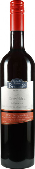 2022 Dornfelder Rotwein Qualitätswein halbtrocken - Weingut Bremm
