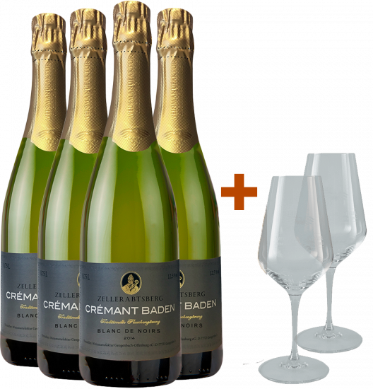 Cremant-Paket mit zwei gratis Gläsern - Weinmanufaktur Gengenbach