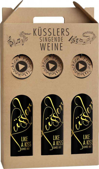 2024 Singender Weihnachtswein im 3er-Geschenkkarton rosé trocken - Winzerhof Küssler