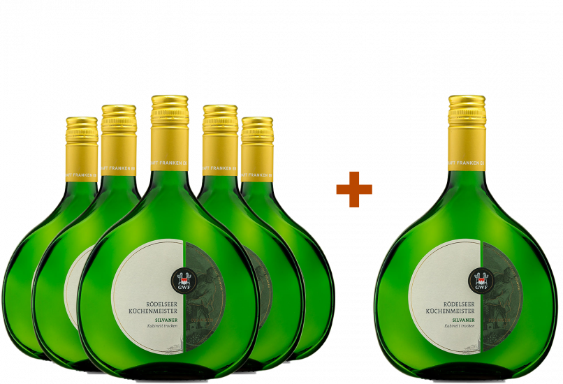 5+1 Paket Rödelseer Küchenmeister Silvaner Kabinett - Winzergemeinschaft Franken eG