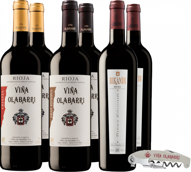 Bodegas Olabarri Kennenlernpaket Rioja DOCa (+ Korkenzieher als Geschenk) - Bodegas Olabarri