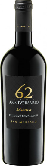 2019 62 Anniversario Riserva Primitivo Di Manduria DOC trocken - Cantine San Marzano