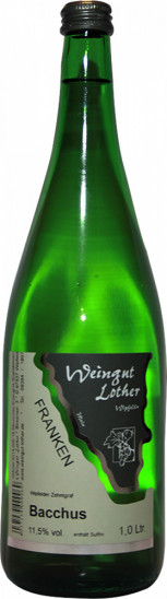 2024 Wipfelder Zehntgraf Bacchus halbtrocken 1,0 L - Weingut Lother