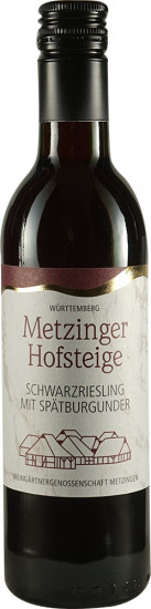 2021 Metzinger Hofsteige Cuvée Schwarzriesling-Spätburgunder halbtrocken 0,25 L - Weingärtnergenossenschaft Metzingen-Neuhausen