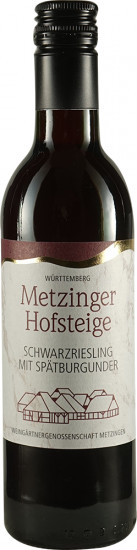Metzinger Hofsteige Cuvée Schwarzriesling-Spätburgunder halbtrocken 0,25 L - Weingärtnergenossenschaft Metzingen-Neuhausen
