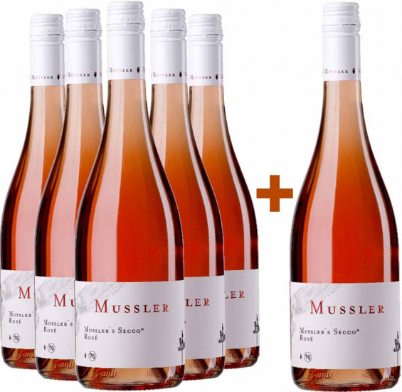 5+1 Paket Mussler's Secco Rosé - Weingut Mussler