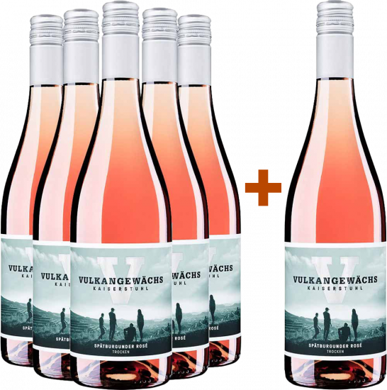 5+1 Vulkangewächs-Rosé-Paket - Oberrotweiler Winzerverein