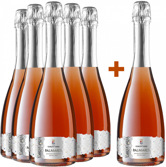 5+1 Paket Palmarès Spumante Rosé Bio - Tenuta Gorghi Tondi