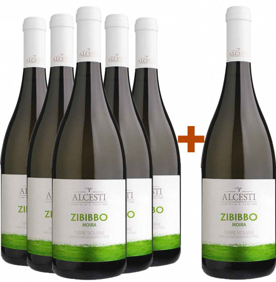 5+1 Moira Zibibbo Terre Siciliane IGP Bio - Alcesti