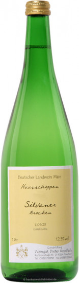 2024 Silvaner Hausschoppen trocken 1,0 L - Weingut Knoblach