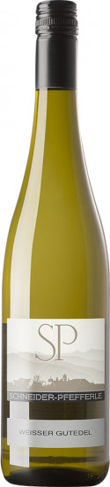 2022 Weißer Gutedel, spontan und unfiltriert trocken Bio - Weingut Schneider-Pfefferle