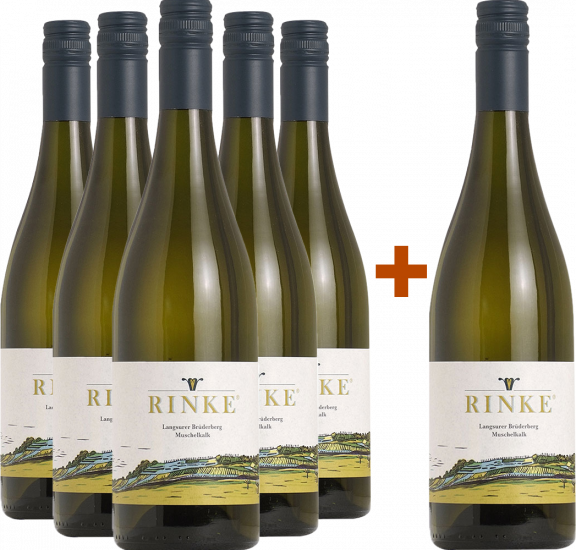 5+1 Paket Chardonnay Muschelkalk trocken - Weingut Rinke