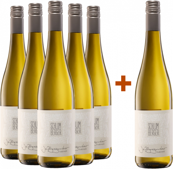 5+1 Paket Weißburgunder trocken - Weingut Schlumberger