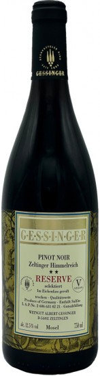 2019 Zeltinger Himmelreich Pinot Noir RESERVE trocken - Weingut Gessinger