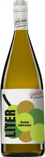 2021 Schneiders Riesling halbtrocken 1,0 L - Weingut Weinmanufaktur Schneiders