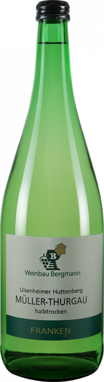 2024 Müller-Thurgau halbtrocken 1,0 L - Weinbau Bergmann
