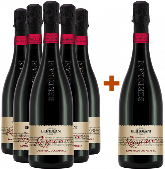 5+1 Paket Lambrusco Reggiano DOC - Azienda Vinicola Bertolani Alfredo