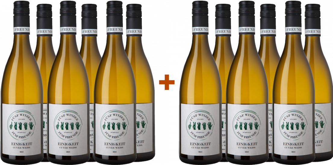 6+6 Paket Fünf Freunde Cuvée Einigkeit trocken - Weingut Dr. Wehrheim