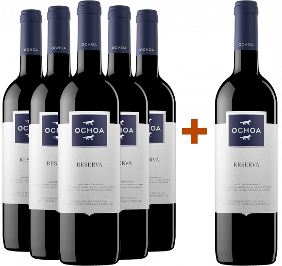 Pack Descuento 5+1 Ochoa Reserva - Bodegas Ochoa