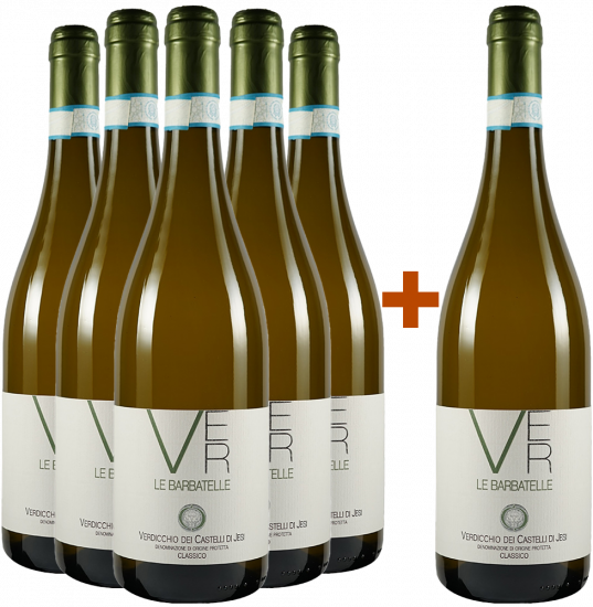 5+1 Paket Le Barbatelle Verdicchio dei Castelli di Jesi DOC - Tenute Cesaroni