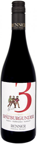 2023 Fessenbacher Kirchherrenberg Spätburgunder Kabinett halbtrocken - Familien-Weingut Renner
