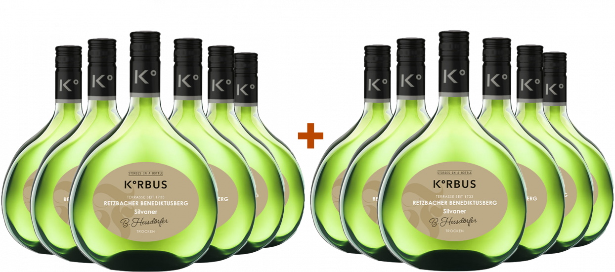 6+6 Paket Silvaner Retzbacher Benediktusberg trocken - Korbus Wine