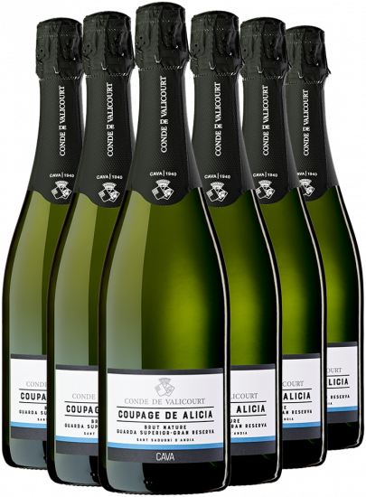 Aktionspaket Coupage de Alicia Nature Gran Reserva Guarda Superior Cava DO - Cava Conde de Valicourt