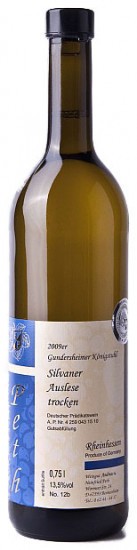 2009 Gundersheimer Königsstuhl Silvaner Auslese Trocken - Weingut Andreas und Heinfried Peth