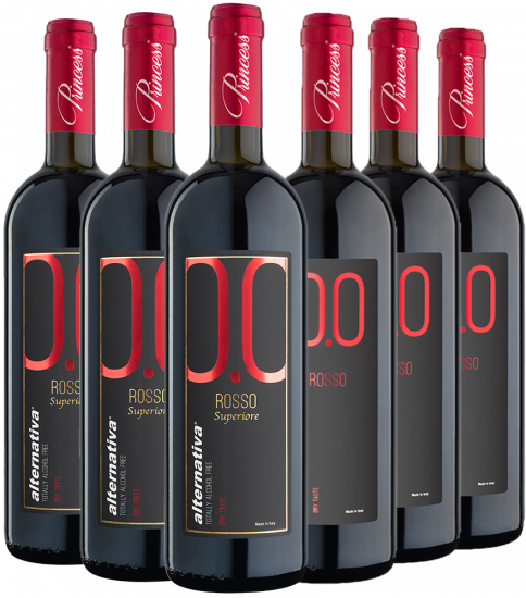 0,0% Rotwein Kennenlern-Paket - Princess