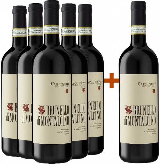 5+1 Paket Brunello di Montalcino DOCG - Carpineto