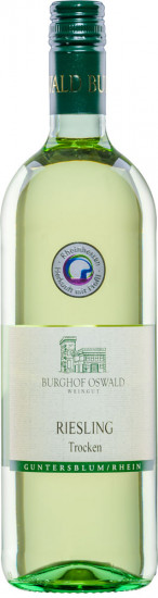 2025 Guntersblumer Riesling trocken 1,0 L - Weingut Burghof Oswald