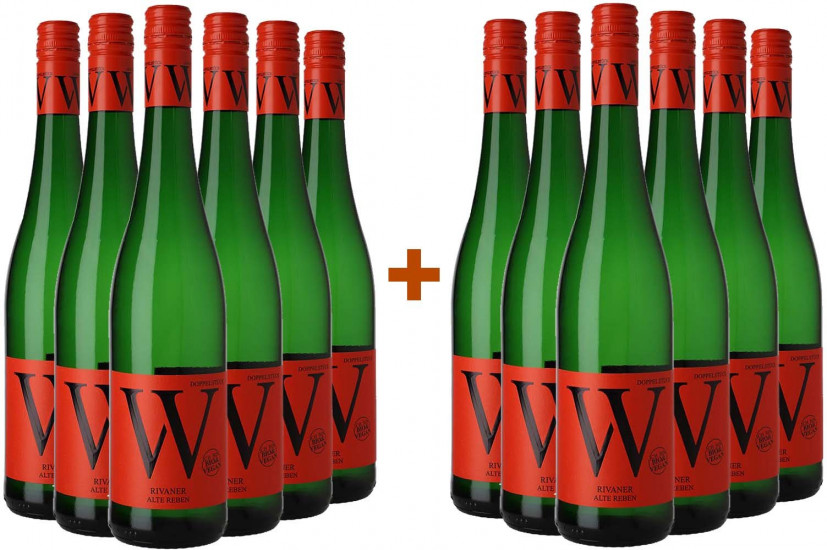 6+6 Paket 2022 Rivaner Alte Reben - Weingut Wasem Doppelstück 