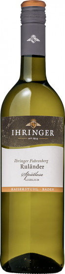 2022 Ruländer Spätlese Ihringer Fohrenberg lieblich - Kaiserstühler Winzergenossenschaft Ihringen