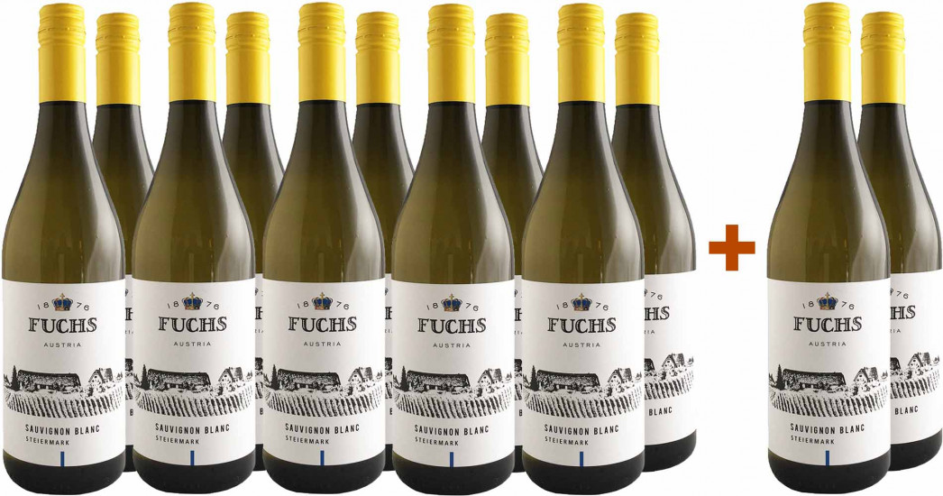 10+2 Paket Sauvignon Blanc trocken - Weingut Fuchs