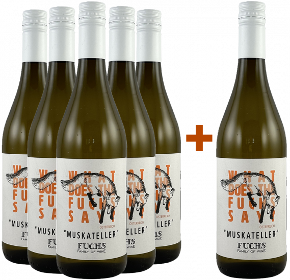 5+1 Paket Muskateller trocken - Weingut Fuchs
