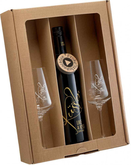 2024 Singender Weihnachtswein mit zwei Küssler-Gläsern rosé trocken - Winzerhof Küssler