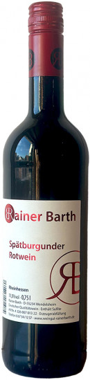 Spätburgunder Rotwein Auslese lieblich - Weingut Rainer Barth