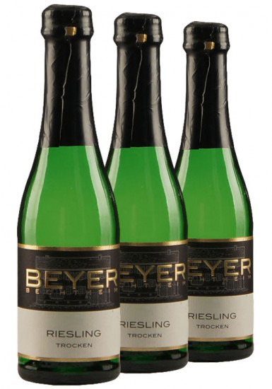 2015 3x BEYER Riesling Jahrgangssekt trocken 200ml - Weingut Johann P. Beyer