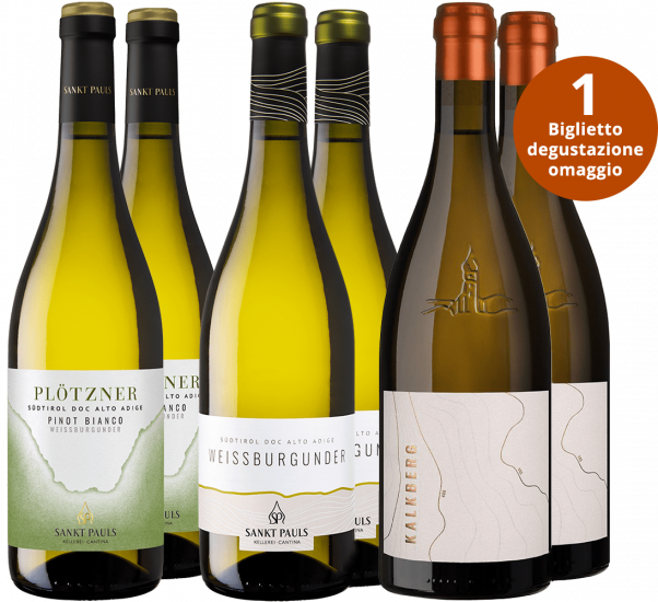 Pinot Bianco Verkostungsbox+ 1 Ticket zur Kellerführung - SANKT PAULS Kellerei – Cantina