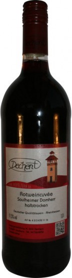 Saulheimer Domherr Rotweincuvée halbtrocken 1,0 L - Weingut Heinz-Willi Dechent