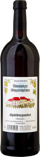 2020 Naumburger Sonneck Spätburgunder trocken 1,0 L - Weingut Schulze