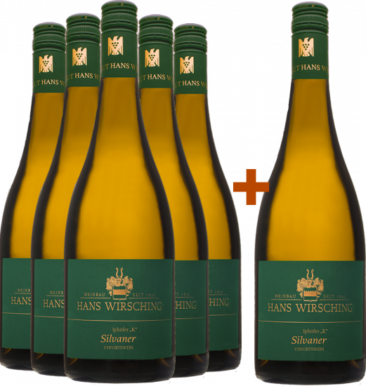 5+1 Paket Iphöfer „K“ Silvaner trocken - Weingut Hans Wirsching