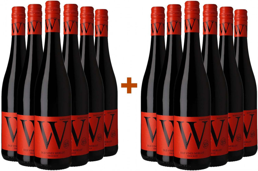 6+6 Paket Old Vines Merlot trocken - Weingut Wasem Doppelstück 