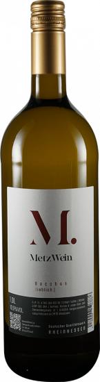 2025 Bacchus lieblich 1,0 L - Metz Wein